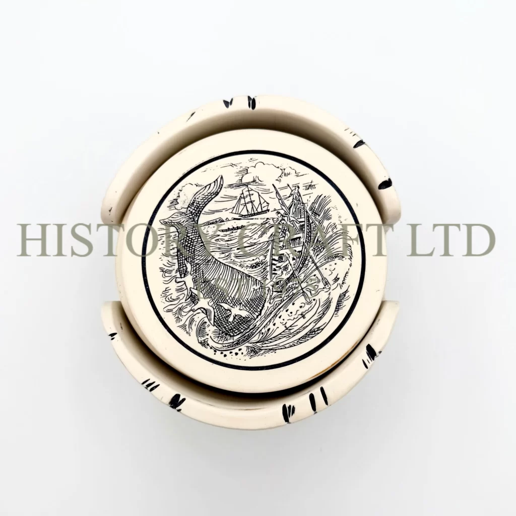 Scrimshaw Coaster Set 1