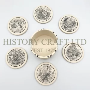Scrimshaw Coaster Set 1-3